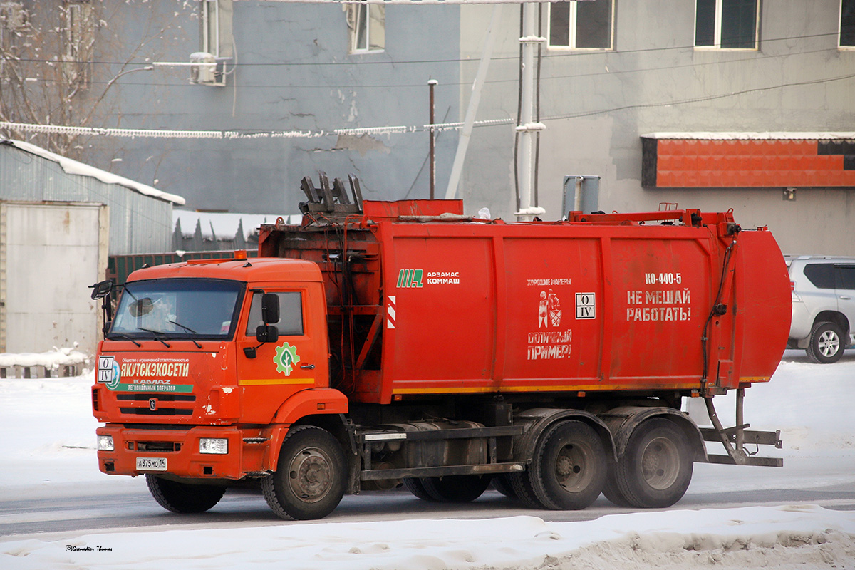 Саха (Якутия), № А 375 МО 14 — КамАЗ-65115-A5(48)
