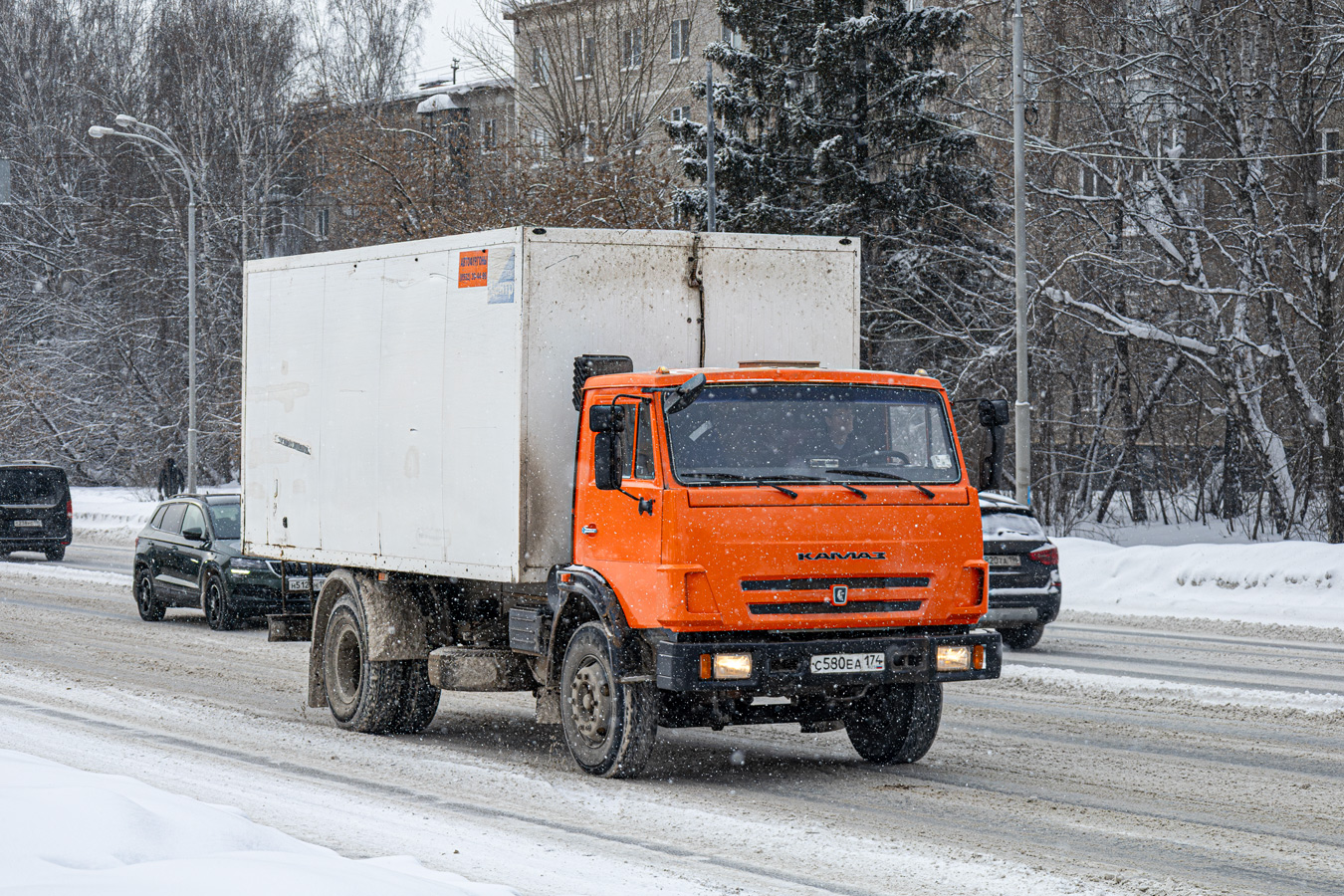 Челябинская область, № С 580 ЕА 174 — КамАЗ-43253 (общая модель)