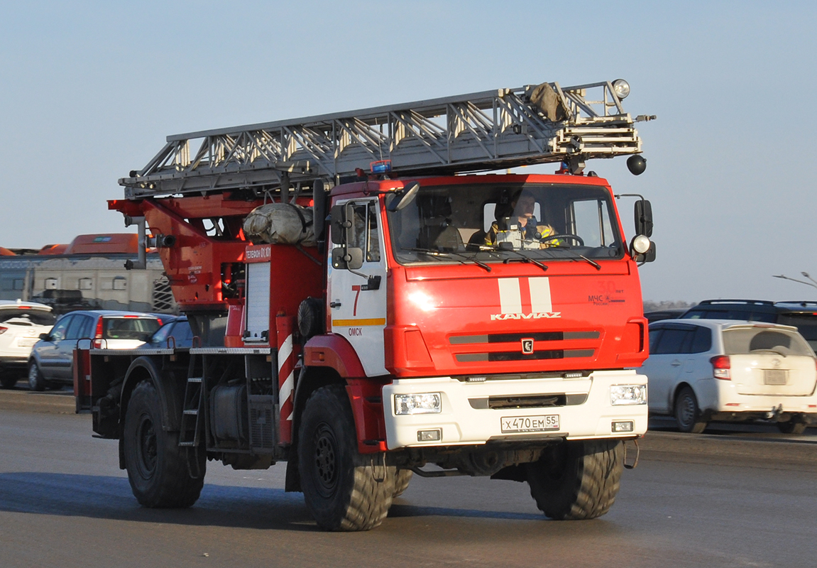 Омская область, № Х 470 ЕМ 55 — КамАЗ-43502-D5(66)
