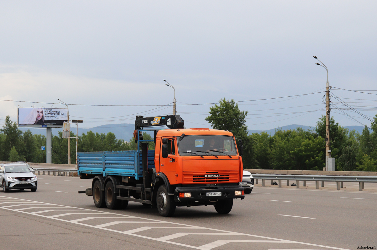 Красноярский край, № Е 183 АК 124 — КамАЗ-65115-62