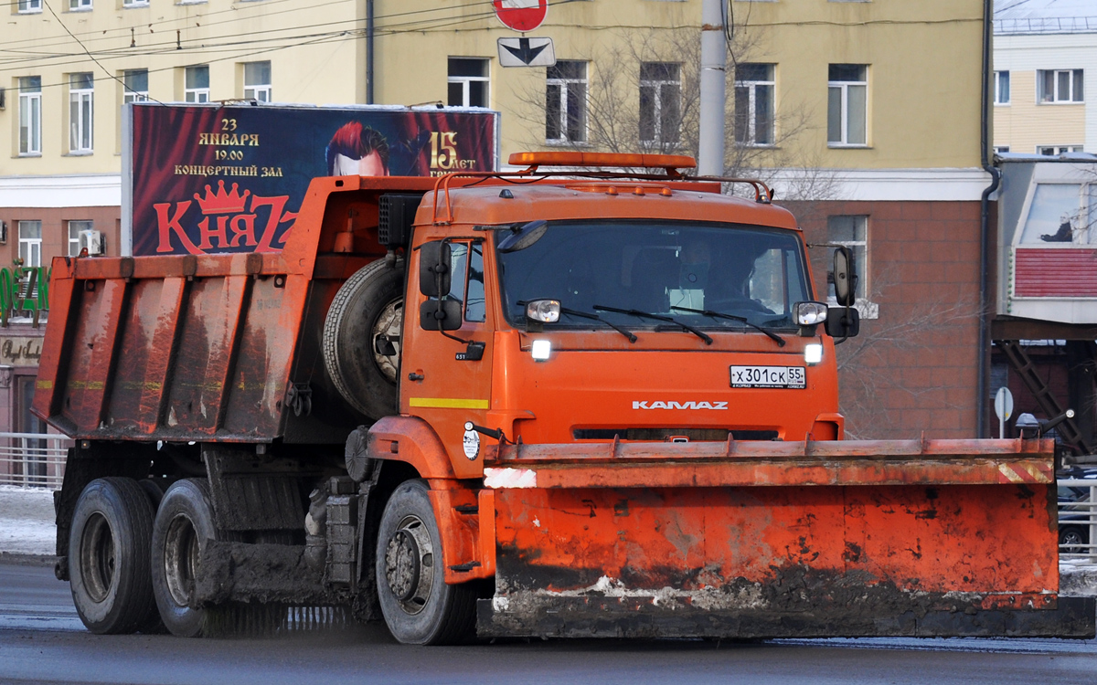 Омская область, № Х 301 СК 55 — КамАЗ-65115 (общая модель)