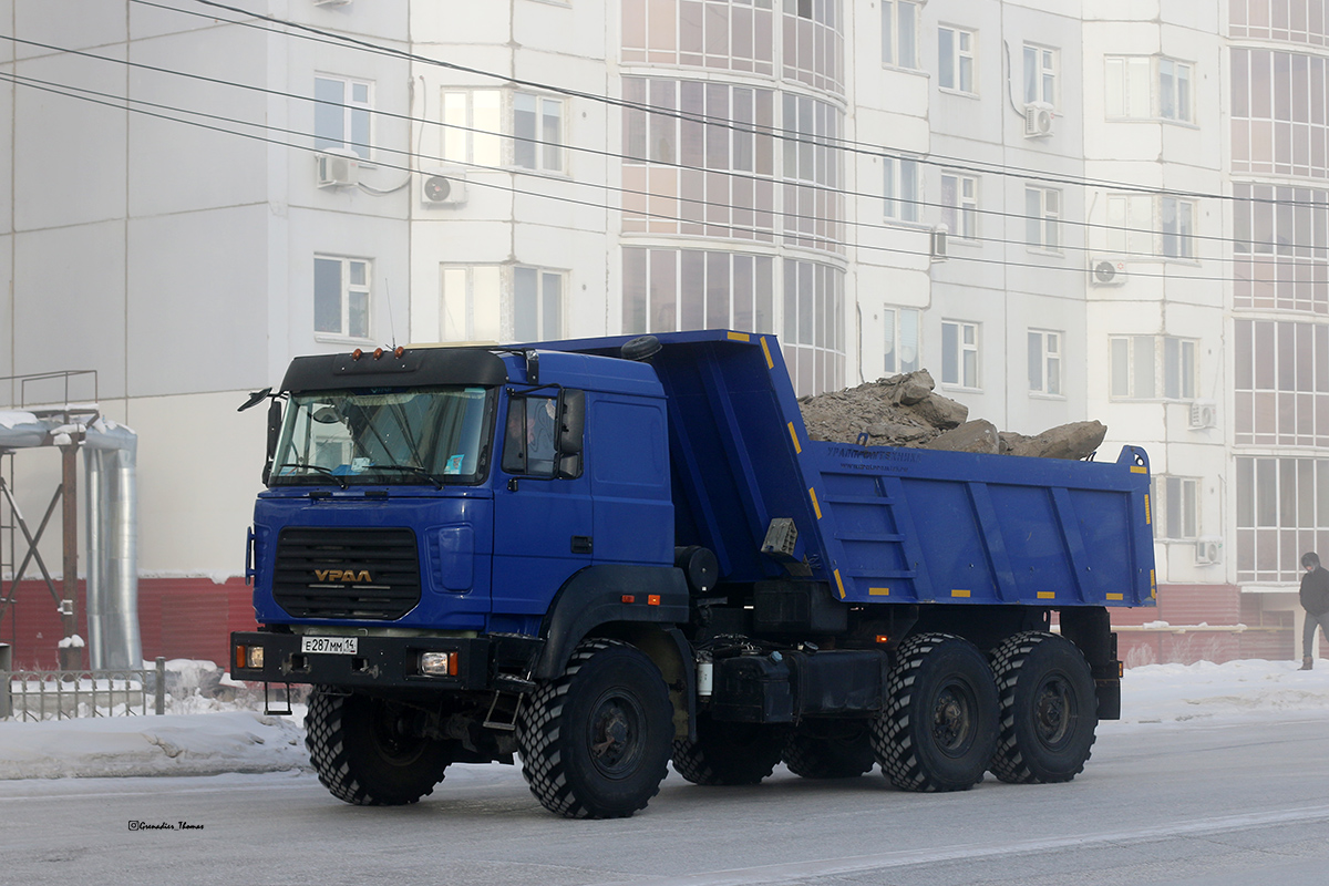 Саха (Якутия), № Е 287 ММ 14 — Урал-5557-82М