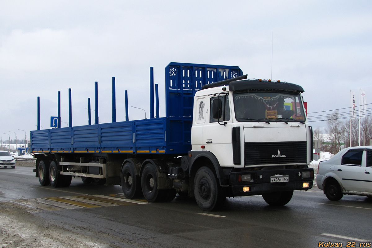 Красноярский край, № У 498 МТ 124 — МАЗ-642208