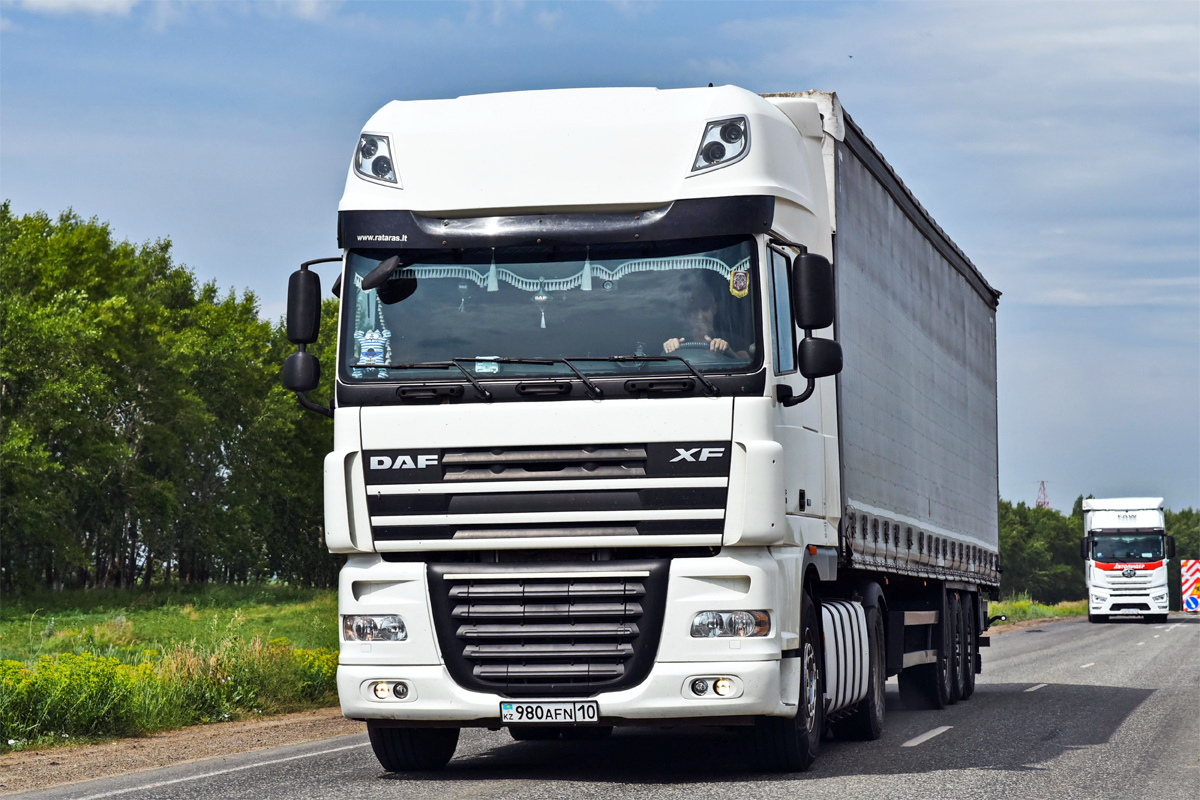 Костанайская область, № 190 AFN 10 — DAF XF105 (общая модель)
