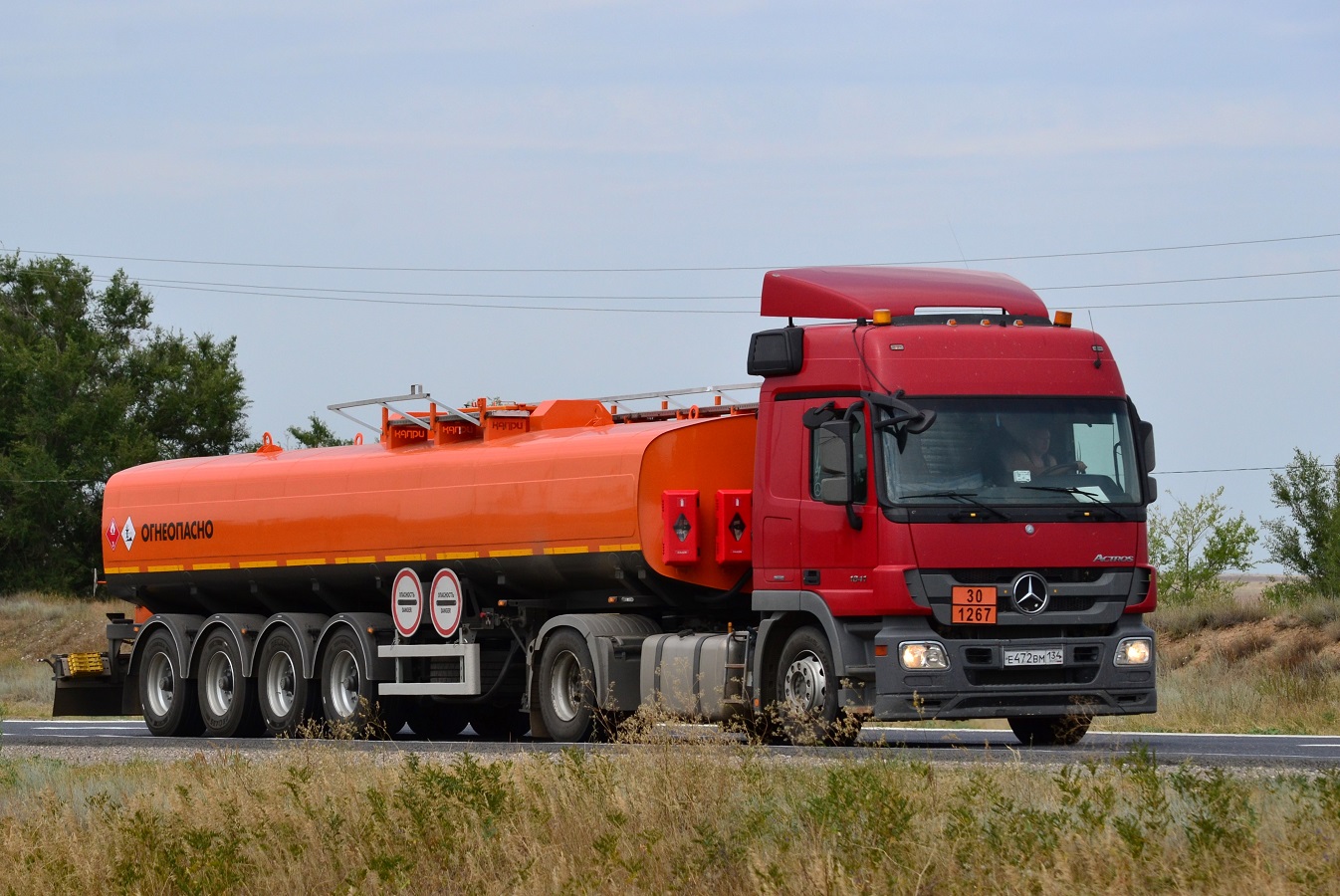 Волгоградская область, № Е 472 ВМ 134 — Mercedes-Benz Actros '09 1841 [Z9M]