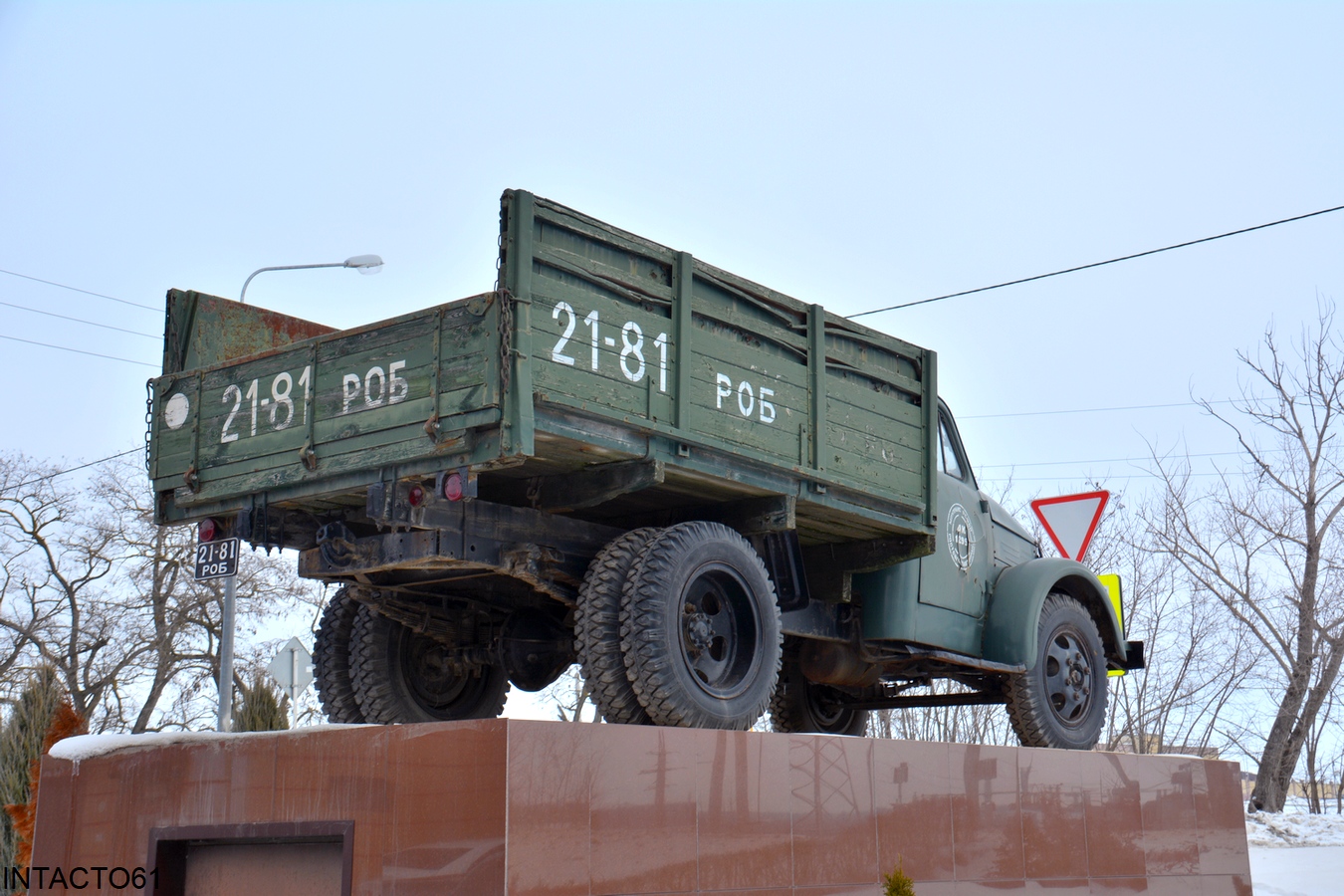 Ростовская область, № 21-81 РОБ — ГАЗ-51Т; Техника на постаментах, памятники (Ростовская область)