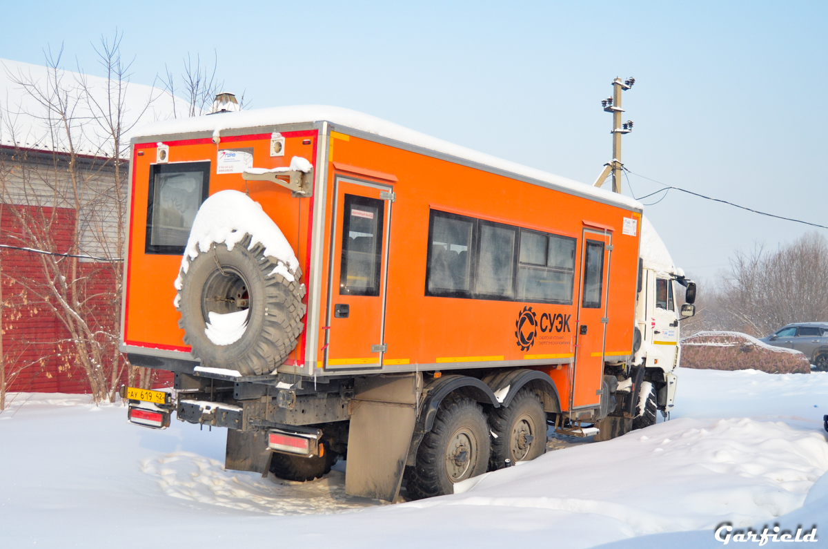 Кемеровская область, № АУ 619 42 — КамАЗ-43118 (общая модель)