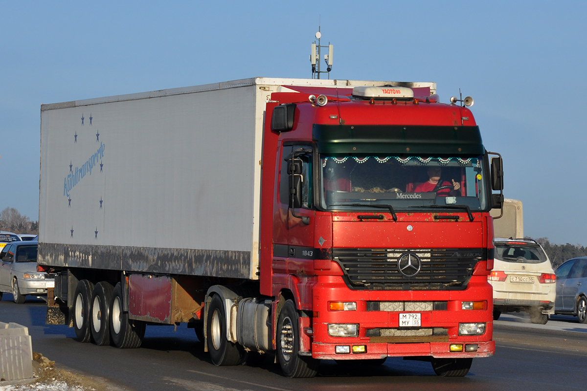 Омская область, № М 792 МУ 55 — Mercedes-Benz Actros ('1997) 1843