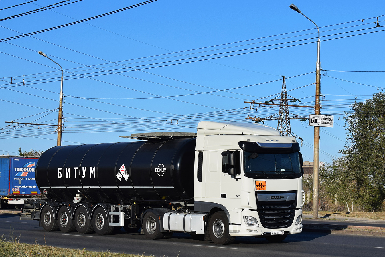 Чечня, № К 174 ОТ 95 — DAF CF Euro6 FT