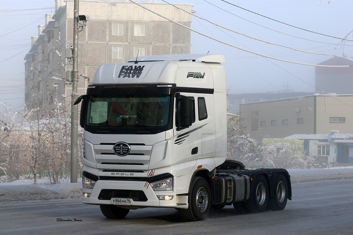 Саха (Якутия), № Х 866 НН 14 — FAW J7 Eagle CA4250