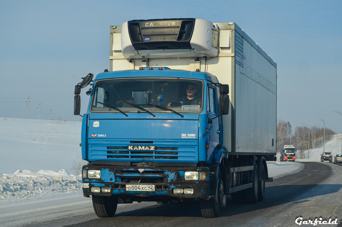 Кемеровская область, № О 004 ХС 42 — КамАЗ-65117-62