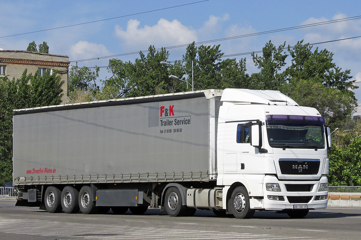 Днепропетровская область, № АЕ 7283 ІН — MAN TGX ('2007) 18.440
