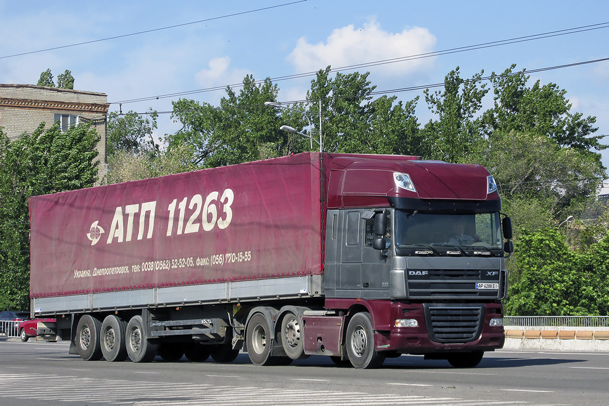 Запорожская область, № АР 6288 ЕІ — DAF XF105 FTG