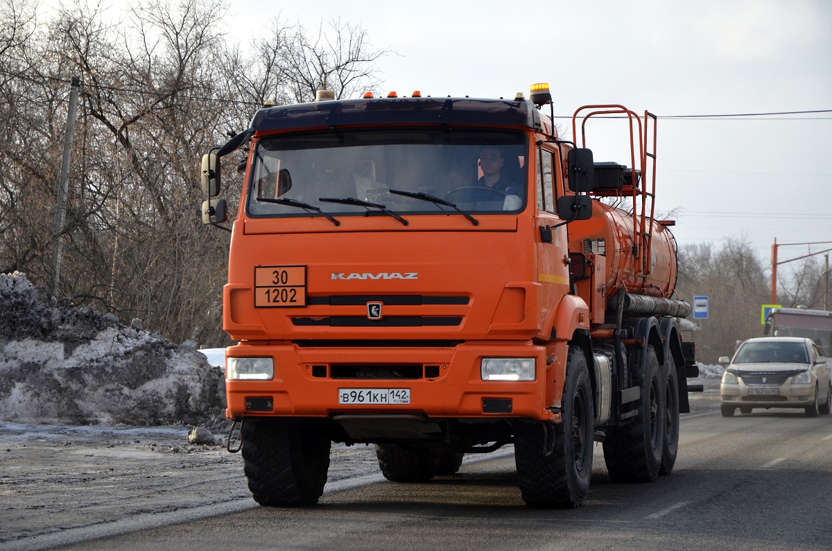 Кемеровская область, № В 961 КН 142 — КамАЗ-43118 (общая модель)