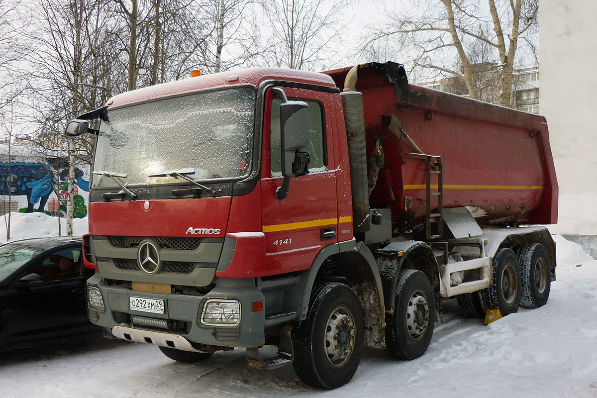 Архангельская область, № О 292 ХМ 29 — Mercedes-Benz Actros '09 4141 [Z9M]