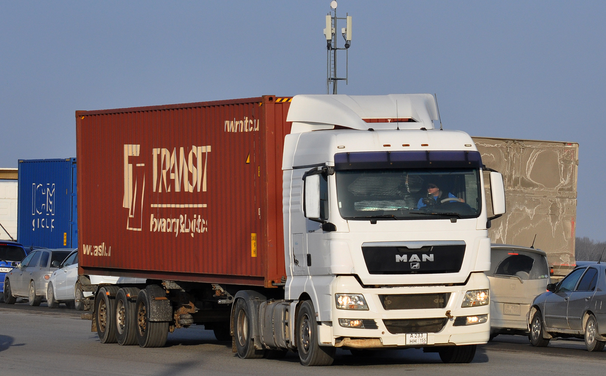 Омская область, № А 233 НН 155 — MAN TGX ('2007) 18.440