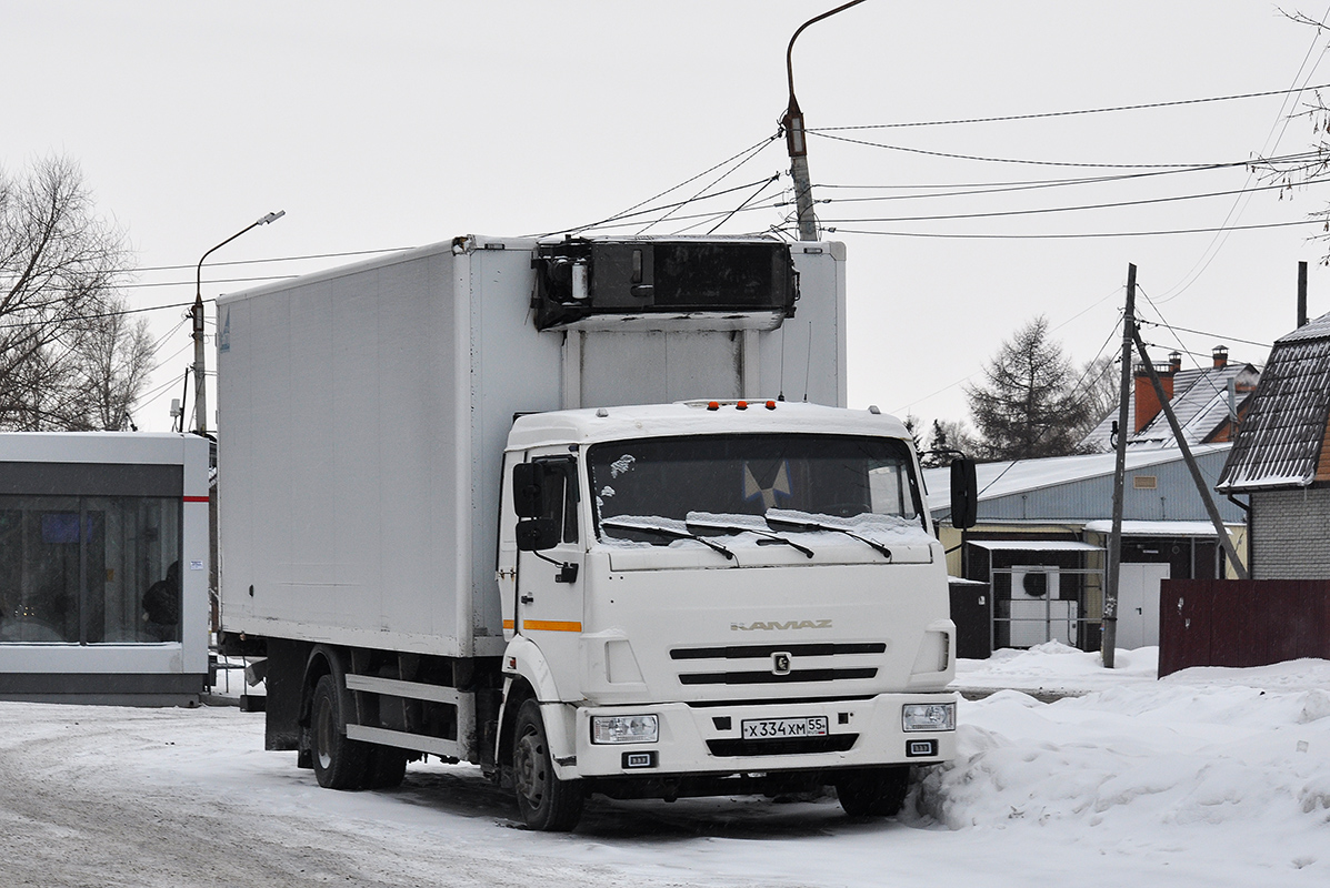 Омская область, № Х 334 ХМ 55 — КамАЗ-4308-R4(28)