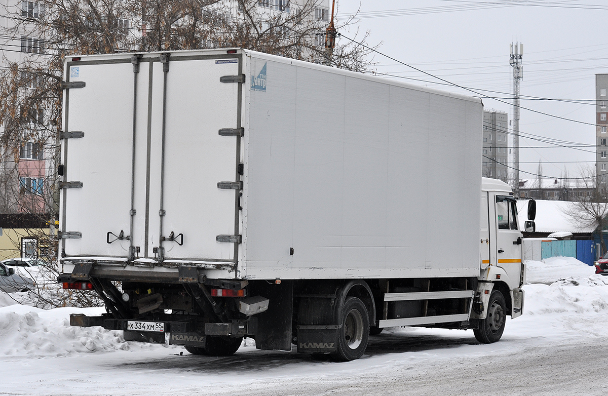 Омская область, № Х 334 ХМ 55 — КамАЗ-4308-R4(28)