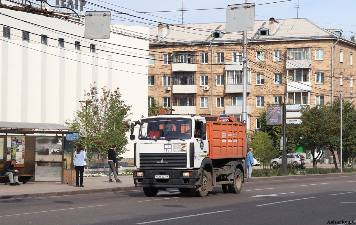 Красноярский край, № С 535 КХ 124 — МАЗ-438043
