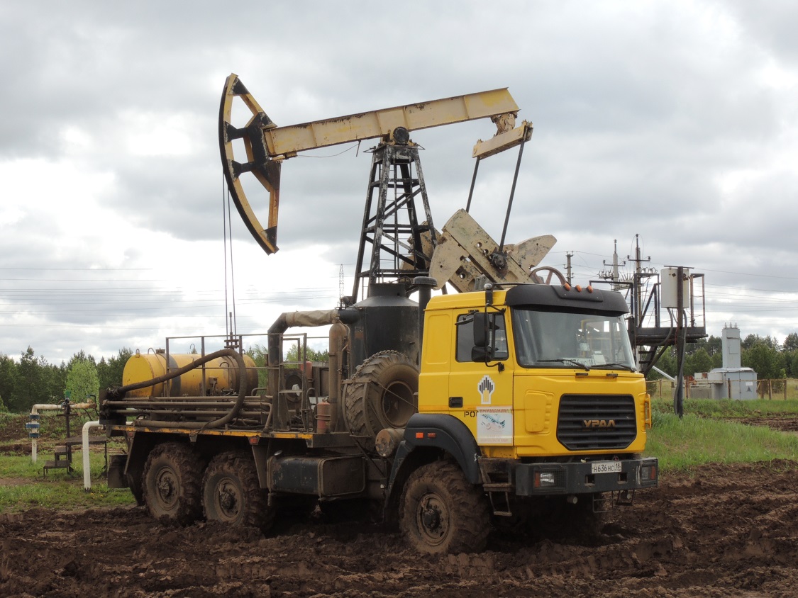 Удмуртия, № Н 636 НС 18 — Урал-4320-81М