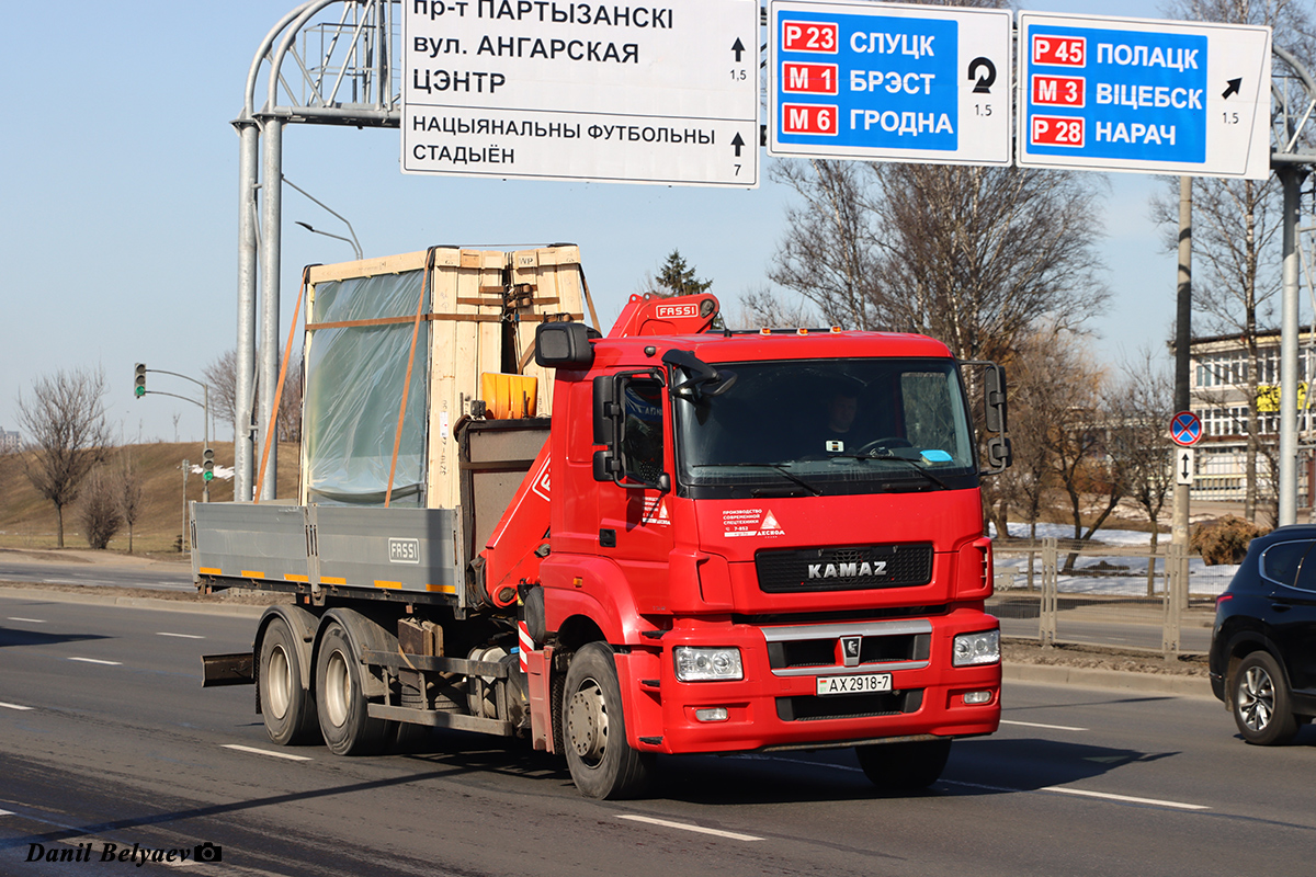 Минск, № АХ 2918-7 — КамАЗ-65207 (общая модель)