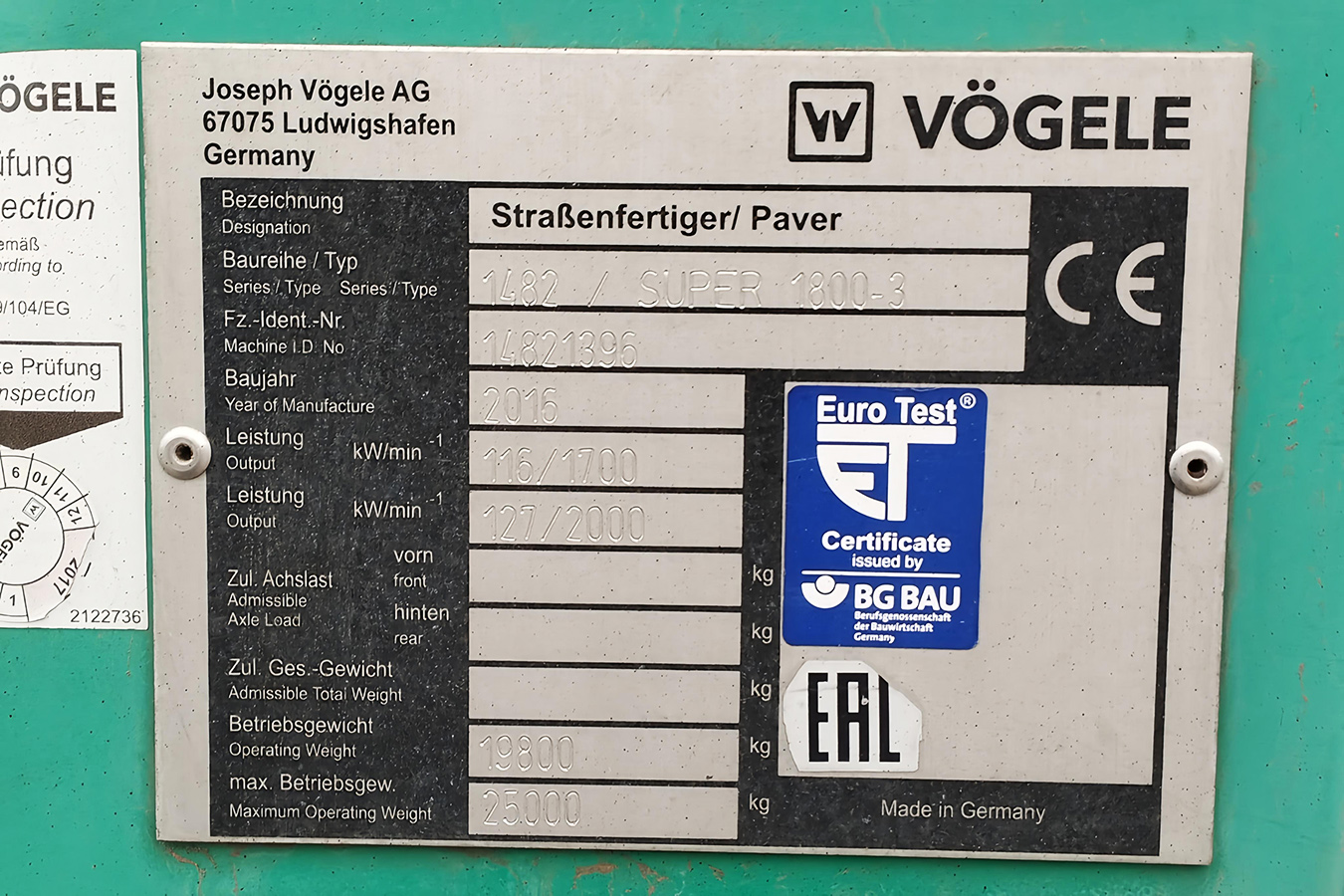 Волгоградская область, № 9531 ВН 34 — Vogele Super 1800-3