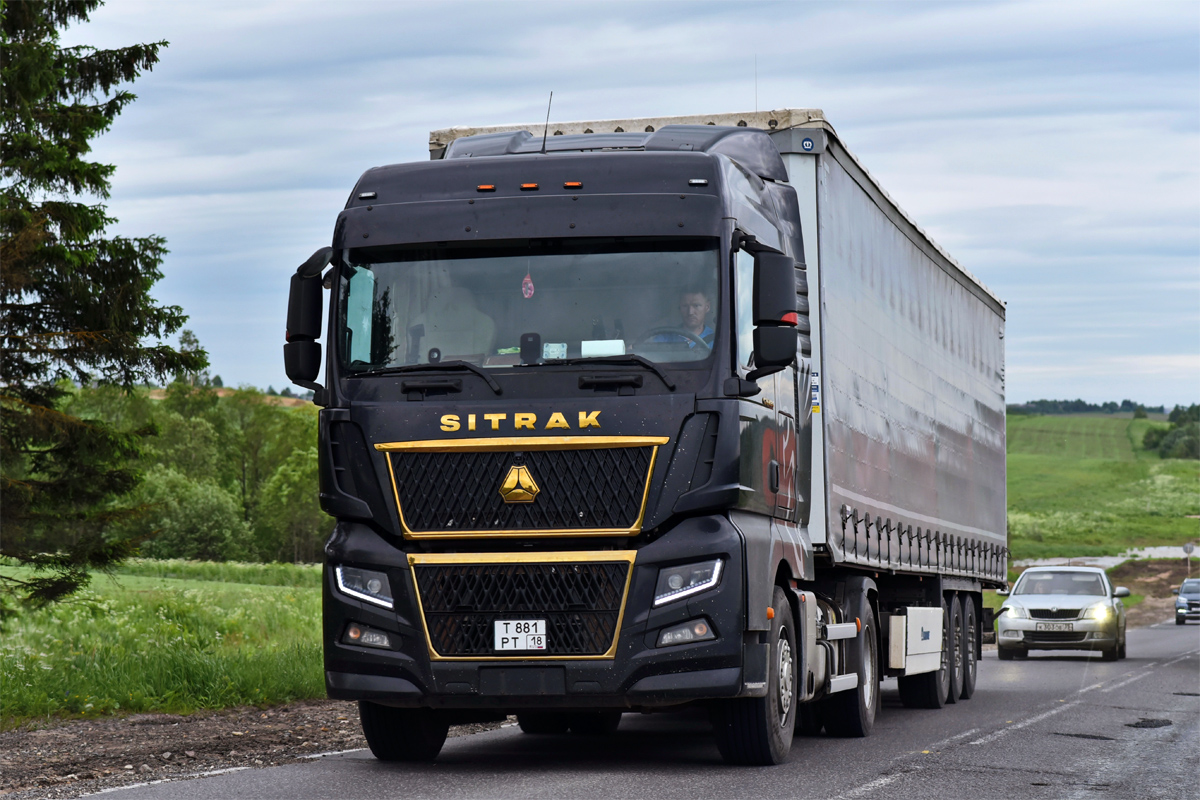 Удмуртия, № Т 881 РТ 18 — Sitrak C7H ZZ4186 MAX