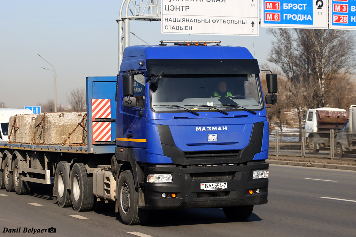 Минск, № ВА 9554-7 — МАЗ-MAN (общая модель)