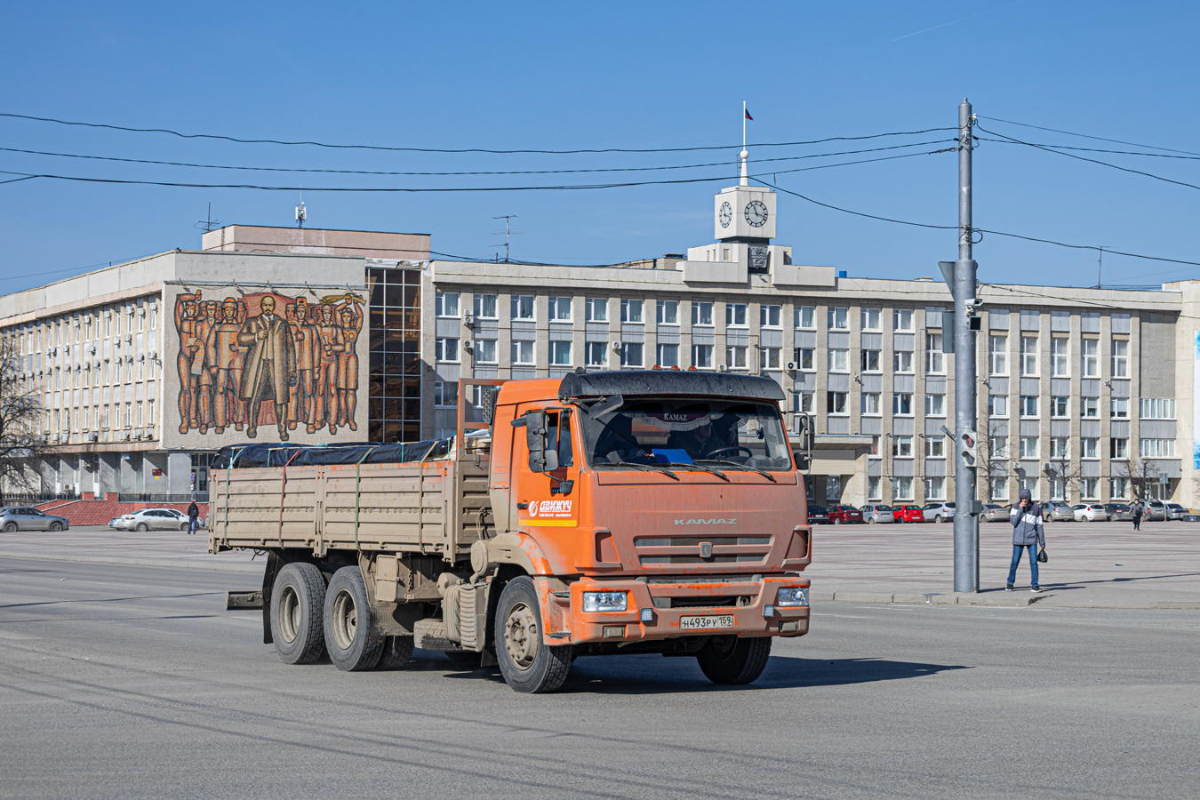 Пермский край, № Н 493 РУ 159 — КамАЗ-65115 (общая модель)