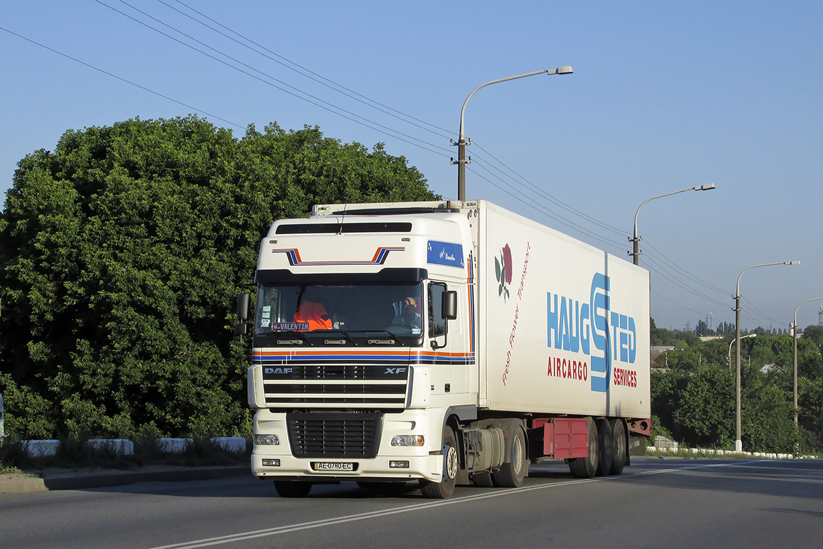 Днепропетровская область, № АЕ 0780 ЕС — DAF XF95 FT