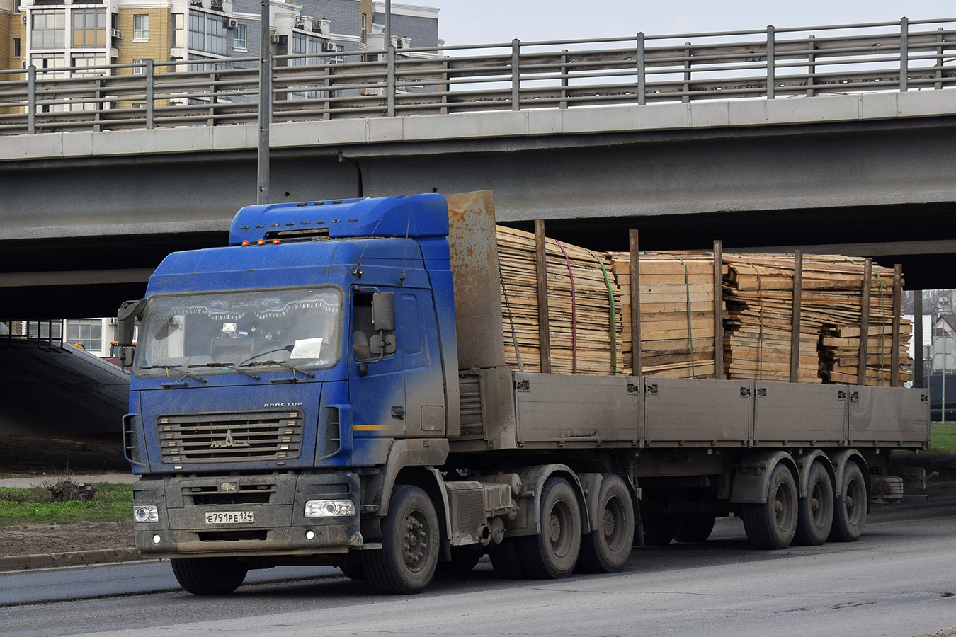 Волгоградская область, № Е 791 РЕ 134 — МАЗ-6430E9