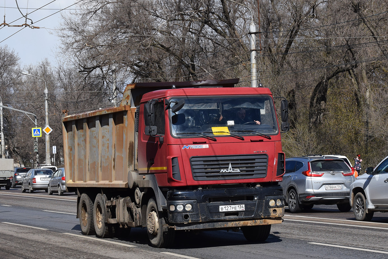 Волгоградская область, № В 127 РЕ 134 — МАЗ-6501B9