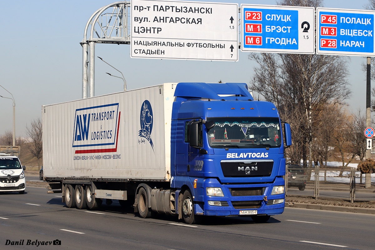 Минск, № АМ 3895-7 — MAN TGX ('2007) (общая модель)