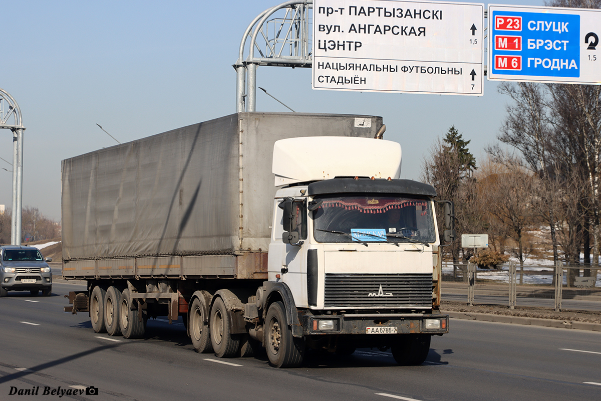 Минск, № АА 6786-7 — МАЗ-6422 (общая модель)