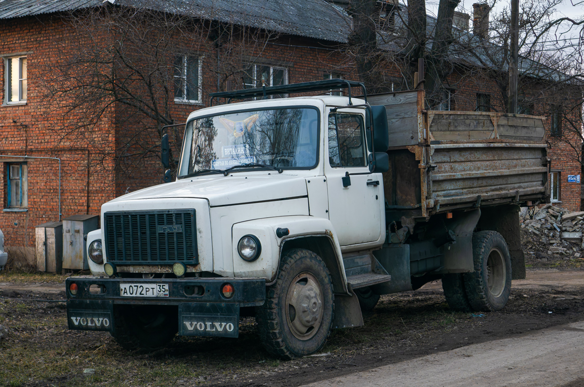 Вологодская область, № А 072 РТ 35 — ГАЗ-3309