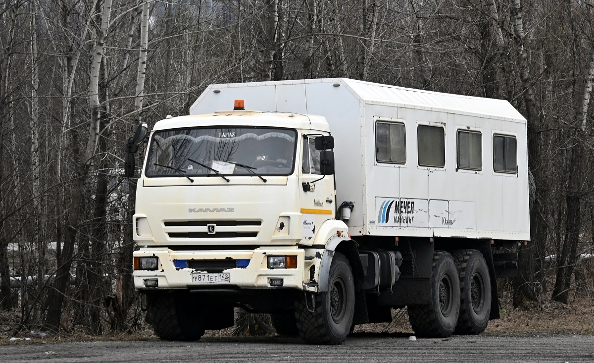Кемеровская область, № У 871 ЕТ 142 — КамАЗ-5350 (общая модель)