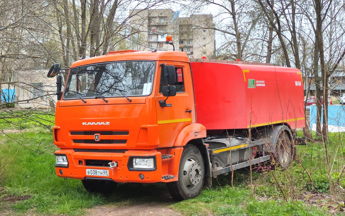 Тверская область, № В 038 ТН 69 — КамАЗ-43253 (общая модель)