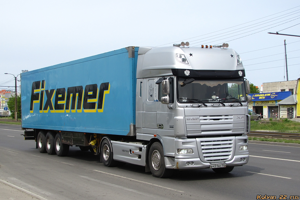 Алтайский край, № В 451 АЕ 122 — DAF XF105 FT