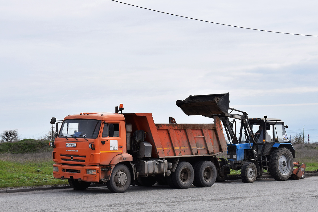 Волгоградская область, № В 307 ВУ 134 — КамАЗ-65115-L4(19)