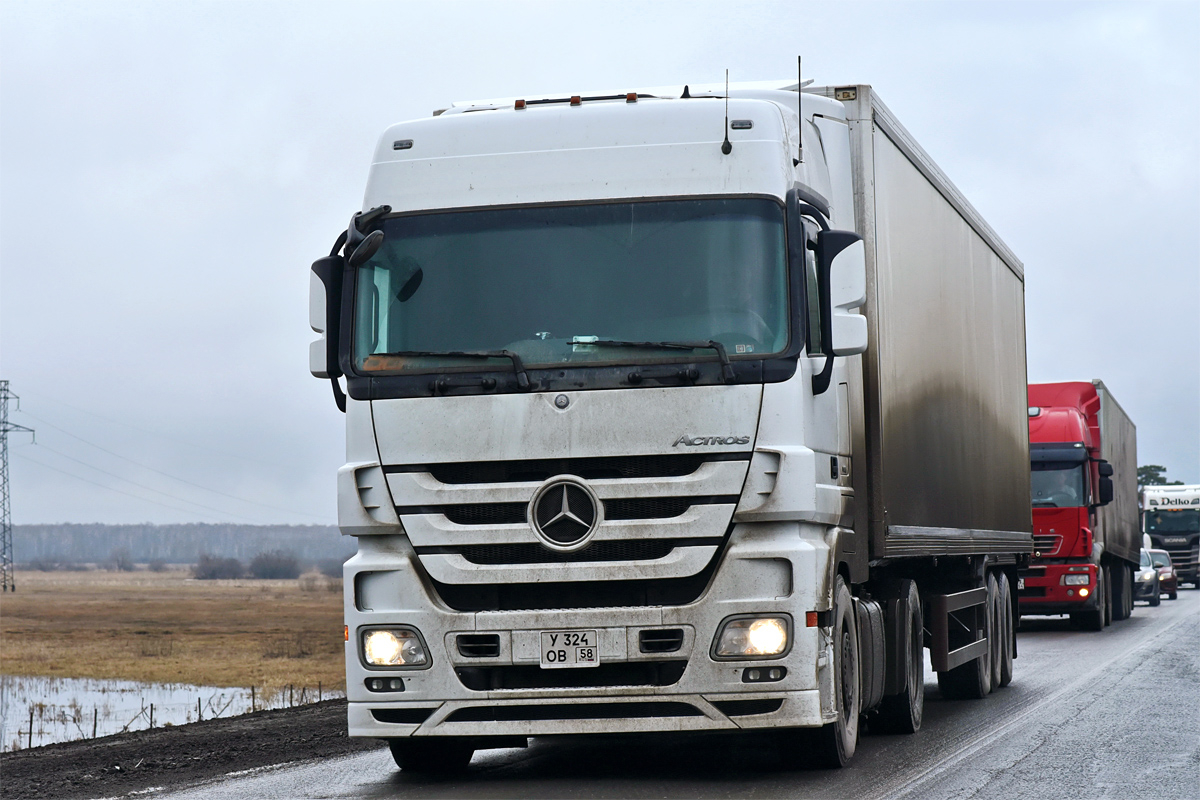 Пензенская область, № У 324 ОВ 58 — Mercedes-Benz Actros ('2009) 1844