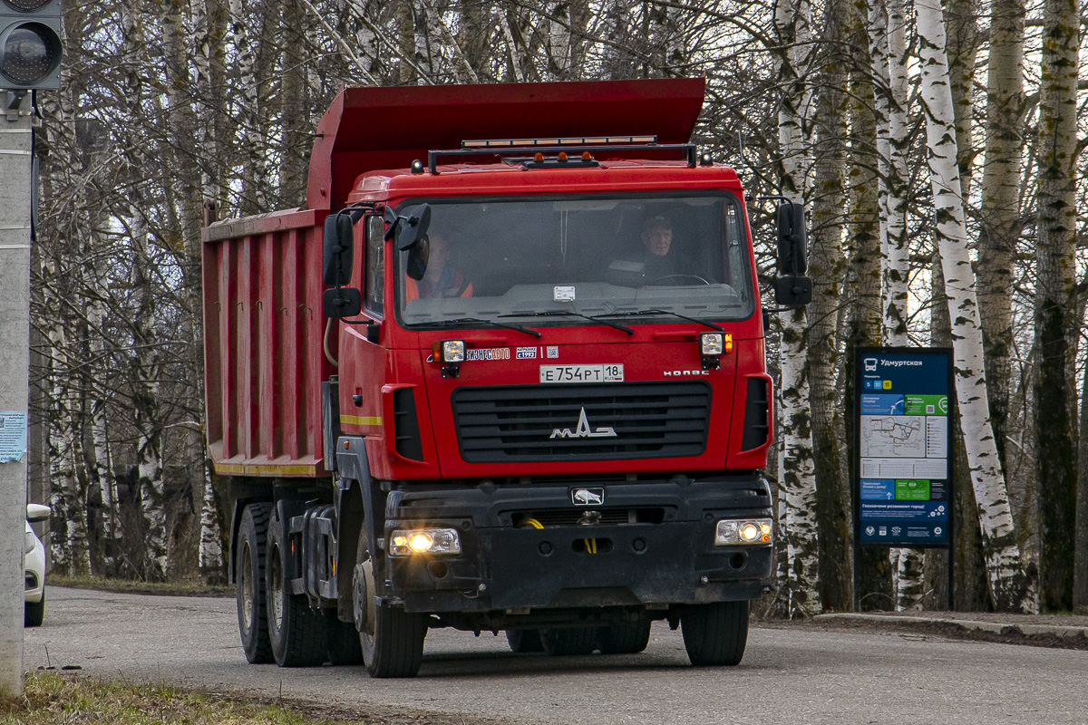 Удмуртия, № Е 754 РТ 18 — МАЗ-650108