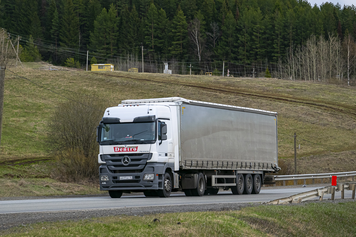 Мордовия, № М 417 ОС 13 — Mercedes-Benz Actros '09 1844 [Z9M]