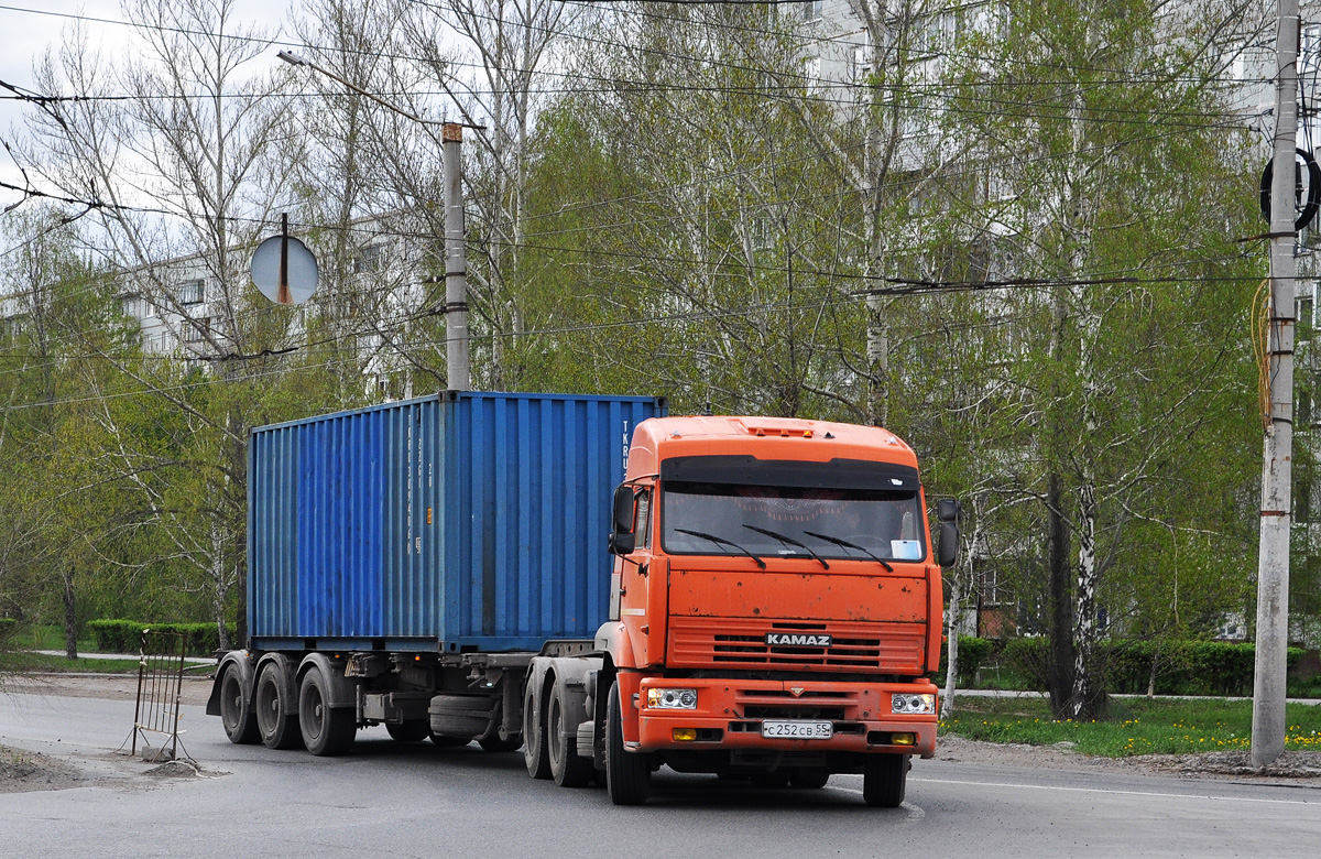 Омская область, № С 252 СВ 55 — КамАЗ-6460-63