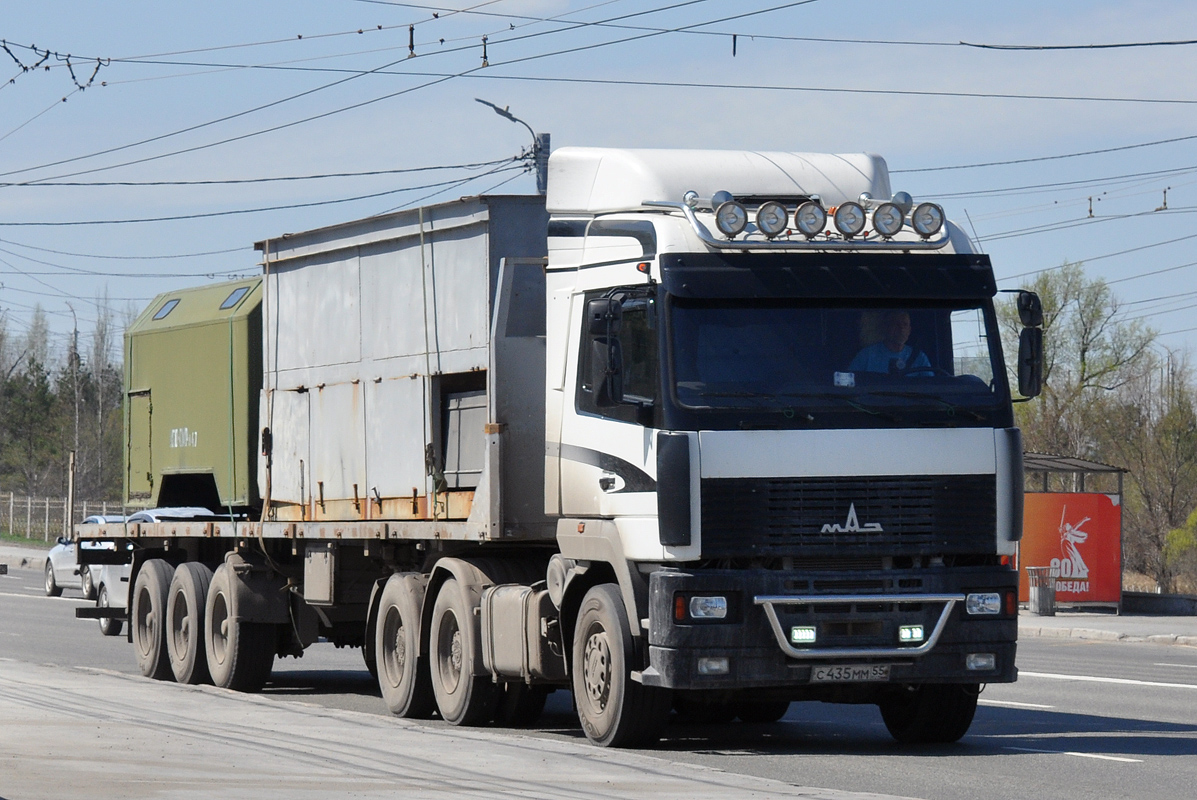 Омская область, № С 435 ММ 55 — МАЗ-6430A8