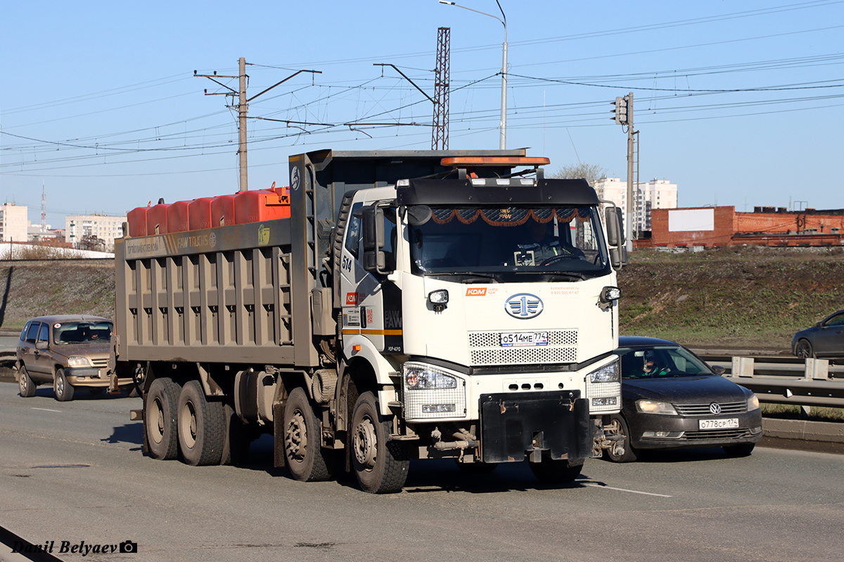Челябинская область, № 514 — FAW J6 CA3310