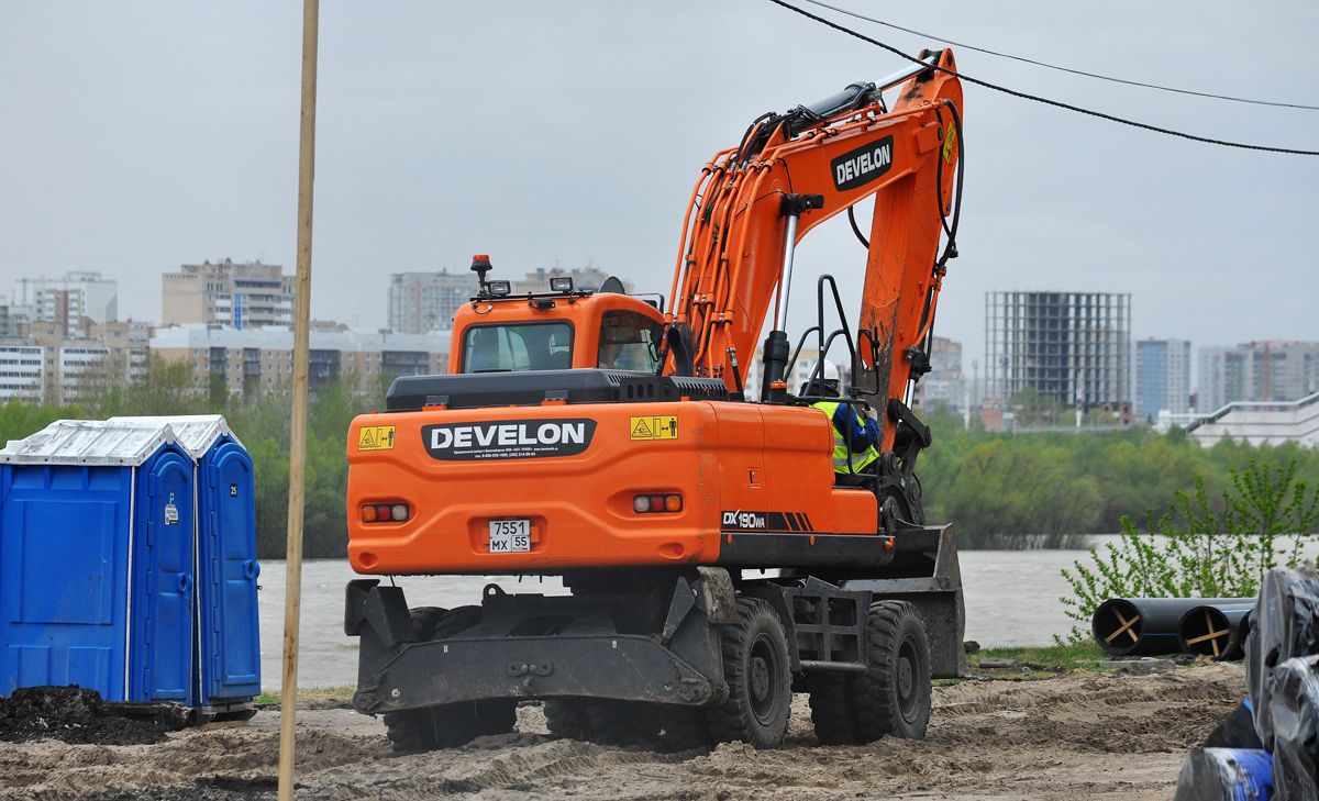 Омская область, № 7551 МХ 55 — Develon (Doosan) (общая модель)