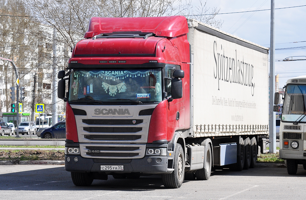 Омская область, № С 295 УА 55 — Scania ('2013) G440