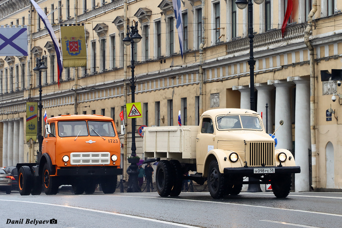 Санкт-Петербург, № 1723 — МАЗ-500 (общая модель); Санкт-Петербург, № Н 098 РЕ 58 — ГАЗ-51; Санкт-Петербург — Международный транспортный фестиваль "SPbTransportFest" (2019-... гг)
