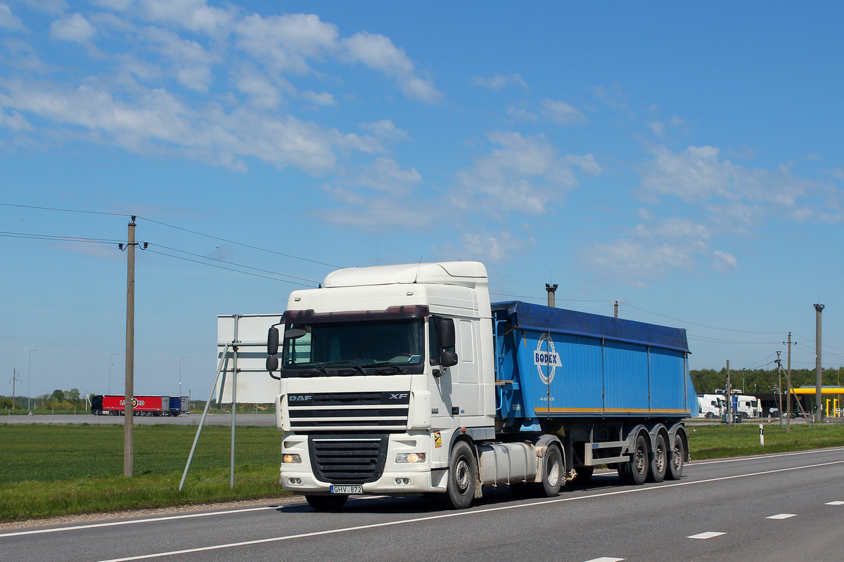 Литва, № GHV 872 — DAF XF105 FT