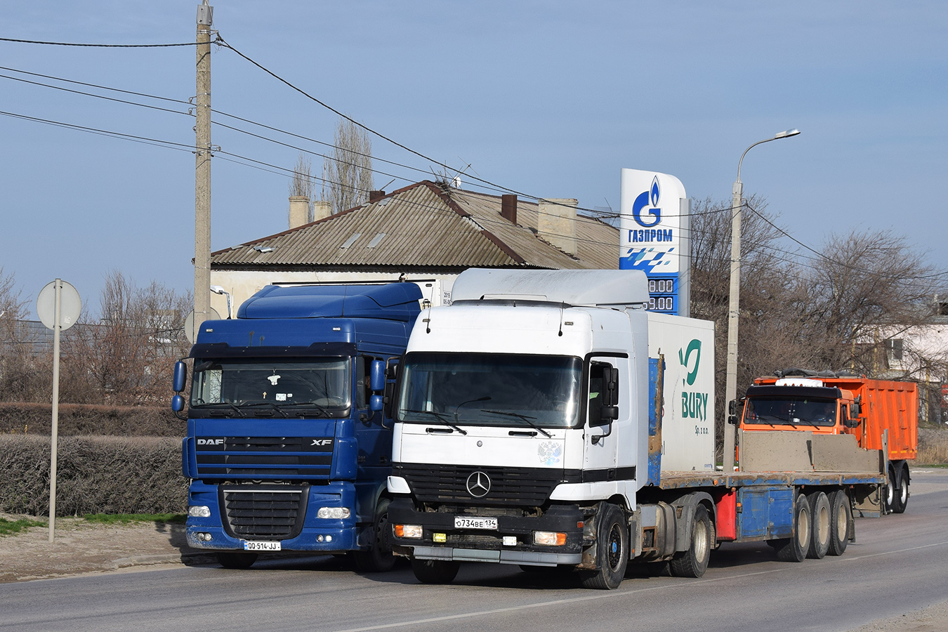 Волгоградская область, № О 734 ВЕ 134 — Mercedes-Benz Actros ('1997) 1840
